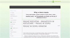 Desktop Screenshot of masaz-w-domu.com.pl