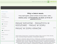 Tablet Screenshot of masaz-w-domu.com.pl